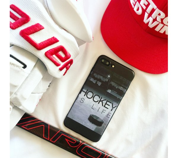 Kryt Hockey is life iPhone 7 Plus/8 Plus - čierny